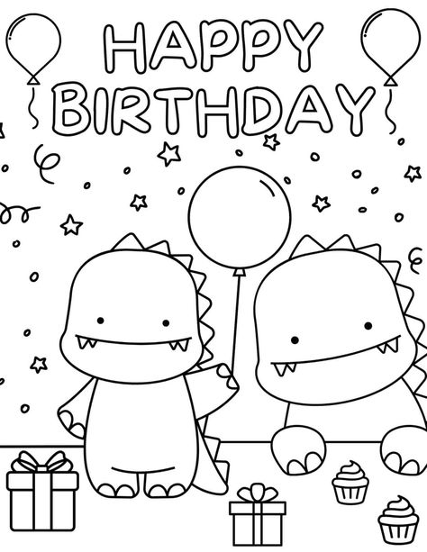 Colouring Birthday Card Printable, Coloring Pages Happy Birthday, Happy Birthday Uncle Coloring Page, Free Printable Birthday Coloring Pages, Happy Birthday Dad Coloring Page, Happy Birthday Coloring Card, Birthday Colouring Pages, Happy Birthday Design Art, Birthday Printables Free