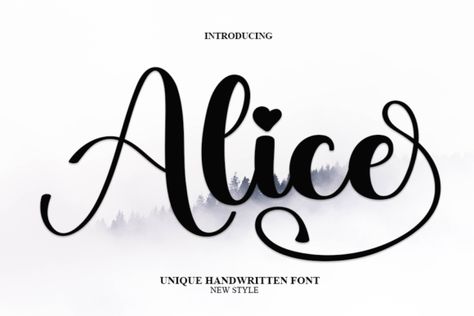 Alice Font introduces a unique writing style that transports your words into the realm of fairy tales! It's akin to wielding a magic wand for your letters. When using Alice Font, your words undergo a delightful transformation, adopting enchanting shapes and swirls that evoke the feeling of embarking on an adventure in Wonderland. This captivating font is accessible in TTF format, ensuring easy downloading onto your PC at no cost. Fonts Alphabet Aesthetic, Alice Drawing, Alice In Wonderland Font, Alphabet Aesthetic, Fancy Writing, Top Aesthetic, Stylish Alphabets, Beautiful Script Fonts, Writing Style