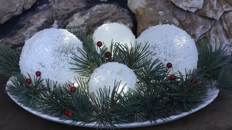 Glowing Snowballs | Hometalk Christmas Church, Holiday Dog, Frosty The Snowman, Winter Wonderland Christmas, Diy Activities, Frosty The Snowmen, Rescue Dog, The Snowman, Dog Rescue