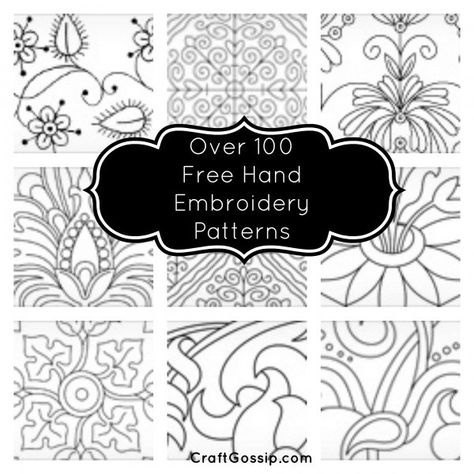 NeedleNThread have an amazing list of free Hand Embroidery Patterns. They have everything from borders to flowers. Some of my favorite ones are featured above. Have you used a chart from this round… Zen Embroidery Patterns, Embroderie Patterns Free Thread & Yarn, Traceable Embroidery Patterns, Hand Embroidery Projects Free Pattern, Redwork Embroidery Patterns Free, Free Embroidery Patterns Printables, Beginner Embroidery Patterns, Free Hand Embroidery Patterns, Free Hand Embroidery