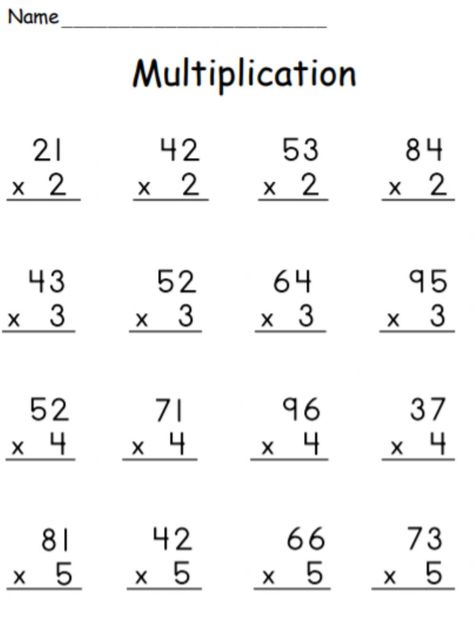 Multiplication 2 digit by 1 digit (with regrouping) - Interactive worksheet Multiplication Worksheets 2 Digit By 1 Digit, Multiplying 2 Digit By 1, Math Work Sheet For Grade 3, 2 Digit By 1 Multiplication, Multiplication Worksheets 2 3 4 5, Multiply Worksheet Grade 2, Math For Grade 3 Worksheets, Multiplication Grade 2 Worksheet, Fourth Grade Multiplication Worksheets