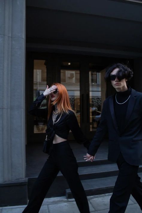 Couple, ideas, paparazzi, suit. Aesthetic. Bad Couple Poses, Paparazzi Shoot Ideas, Rockstar Couple Photoshoot, Paparazzi Couple Photos, Papparazi Couple Photos, Papparazi Aesthetic Photoshoot, Paparazzi Aesthetic Photoshoot, Rock Couple Photoshoot, Paparazzi Aesthetic Photos