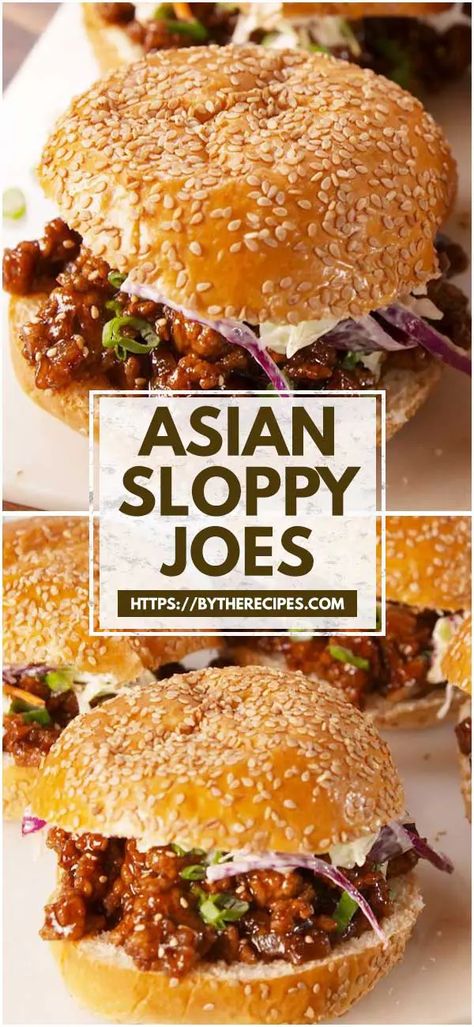 Asian Sloppy Joes – By the Recipes What To Make For Lunch, Gf Dinners, Loose Meat Sandwiches, Loose Meat, Recipes With Soy Sauce, Gf Dinner, Sloppy Joe Recipe, Ground Pork Recipes, Baked Breakfast