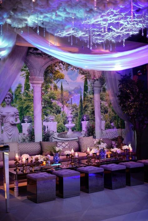 Goddess Party Decorations, Venus Party Decor, Greek Mythology Debut Theme, Goddess Theme Party Decor, God And Goddess Theme Party, Gods And Goddesses Prom Theme, Hercules Themed Wedding, Greek Prom Theme Ancient Greece, Athens Themed Party