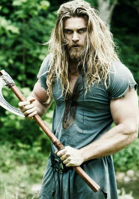 A Wild Brock O'Hurn Barbarian Hairstyles, Brock Ohurn, Brock O Hurn, Man With Long Hair, Viking Metal, Viking Men, Long Haired Men, Viking Hair, Viking Warrior