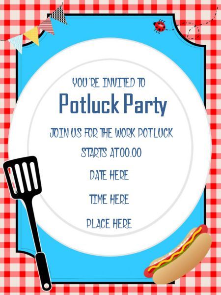 Potluck invitation: 35 Free Templates, Amazing Ideas and Wordings You can Choose from - Template Sumo Potluck Wedding Invitation, Potluck Wedding Reception Invitations, Potluck List Template, Family Potluck Invitation, Potluck Invitation Template, Potluck Party Invitations, Dinner Invitation Wording, Ward Activities, Potluck Invitation