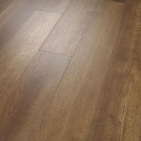 SUPERCore Maple Brown Sugar SPC (12mil) 5mm x 6 x 48" | WeShipFloors Contemporary Flooring, Pergo Laminate, Spc Flooring, Maple Brown, Airstream Renovation, Popular Decor, Wood Grain Texture, Durable Flooring, Solid Hardwood Floors