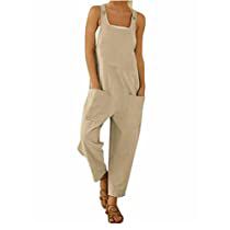 Check this out! Casual Summer Rompers, Womens Summer Jumpsuits, Loose Romper, Overalls Casual, Long Pant Jumpsuit, Jumpsuit Casual, Womens Fashion Jeans, Plus Size Romper, Suspender Pants