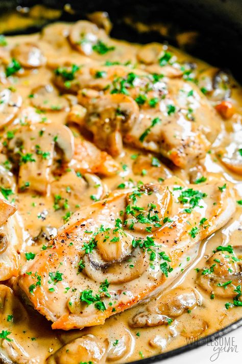 Chicken Mushroom Marsala Recipes, Chicken Marcella Recipes Easy, Chicken Marsala For A Large Crowd, Chicken Marcella Recipes, Chicken Marsala Casserole, Chicken Marsala Sauce, Easy Chicken Marsala Recipe, Easy Chicken Marsala, Creamy Chicken Marsala