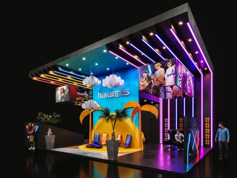 Retro Booth Design, Creative Booth Design, Booth Design Exhibition, Creative Booths, Event Booth Design, Expo Stand, Trade Show Design, Show Design, Trade Show Displays