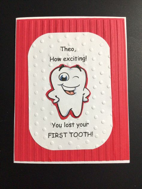 inside - You must be SO PROUD of that AWESOME SMILE :) Congratulations, Theo, on losing your FIRST TOOTH. Lost Tooth Scrapbook Layout, First Lost Tooth Ideas, I Lost My First Tooth, First Lost Tooth Necklace, Tooth Fairy Late Note, Lost First Tooth, Lost Tooth, Lost Quotes, First Tooth