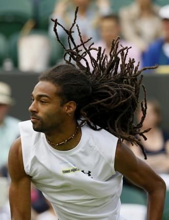 Wimbledon 2013: Day 3 - German qualifier Dustin Brown ousted Lleyton Hewitt 6-4, 6-4, 6-7 (3), 6-2. Photo: AP Jamaican Dreadlocks, Brown Tennis, Dustin Brown, Lleyton Hewitt, Tennis Men, Tennis Photos, Wimbledon Tennis, Face Study, Family Forever