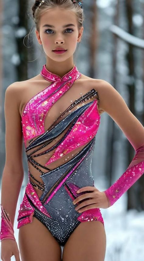 Fancy Leotard, Body Elegante, Rhythmic Gymnastics Costumes, Aerial Costume, Dance Uniforms, Gym Leotards, Gymnastics Costumes, Rg Leotard, Gymnastics Photos