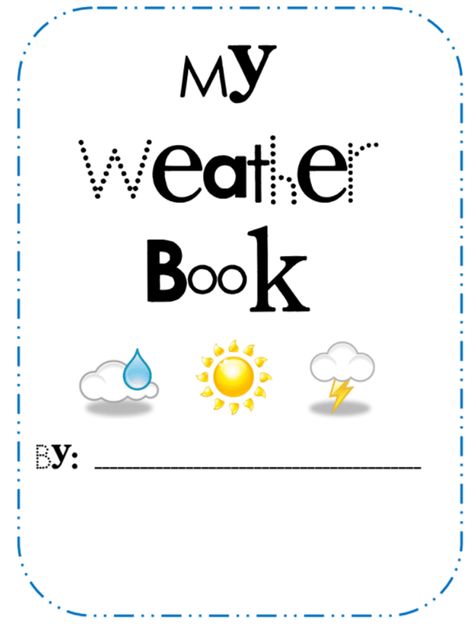 Weather Lesson Ideas and Free Weather Book Activity Printable Weather Printables Preschool Free, Weather Writing Activities, Free Weather Printables Preschool, Weather Lesson Plans Kindergarten, Free Weather Printables, Weather Activities Preschool Printables Free, Weather Activities For Kindergarten, Weather Worksheets For Kindergarten, Weather Book