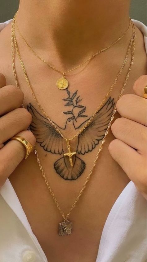 Earthy Tattoos, Torso Tattoos, Diamond Tattoos, Cool Chest Tattoos, Chest Piece Tattoos, Chest Tattoo Men, Leg Tattoos Women, Line Art Tattoos, Feather Tattoos