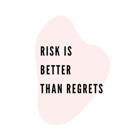 Risk is better than regrets. Quotes and sayings. Shareable Risk Is Better Than Regret, Regrets Quotes, Social Media Growth, Hearing Loss, Navigating Life, Wall Posters, Mind Body Soul, 2024 Vision Board, 2024 Vision