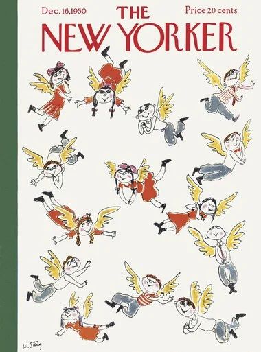 The New Yorker December, New Yorker December, William Steig, New Yorker Cover, The New Yorker Magazine, New Yorker Magazine, New Yorker Covers, Christmas Cover, December 16