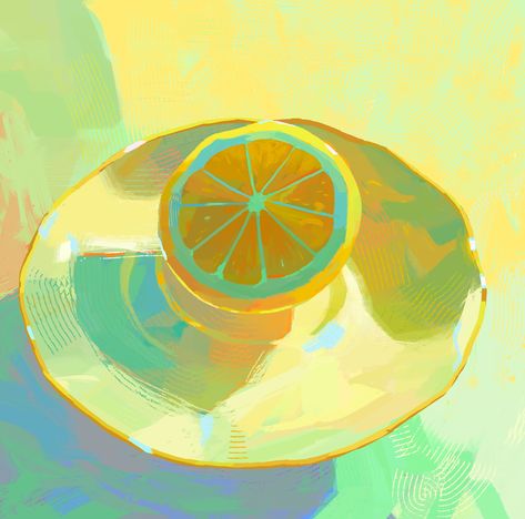 Lemon Color, Color Study, Orange Paint, Painting Inspo, Yellow Art, Arte Inspo, Color Studies, Art Studies, Pretty Art