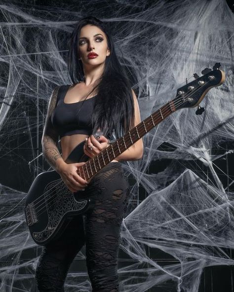 Infected Rain, Chat Up Line, Alice Lane, Metal Chicks, Rock Chick, Female Guitarist, Goth Women, Happy Birthday To Us, Metal Girl