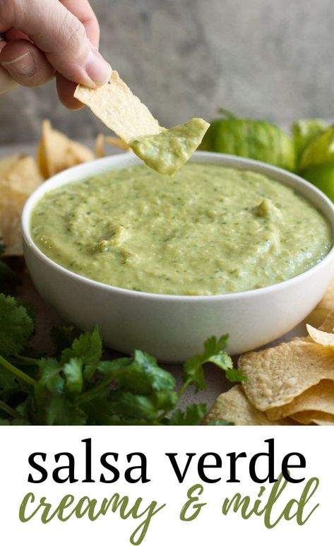 Salsa Tomatillo, Creamy Salsa, Salsa Guacamole, Guacamole Salsa, Roasted Jalapeno, Mild Salsa, Green Salsa, Green Sauce, Guacamole Recipe