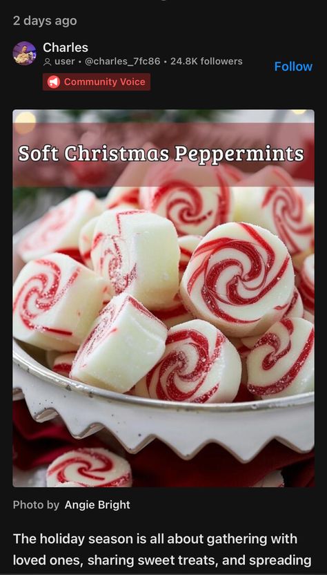 Christmas Peppermint Recipes, Mounds Bars Recipe, Cream Cheese Bars Recipe, Peppermint Recipes, Peppermint Marshmallows, Butter Mints, Soft Christmas, Holiday Desserts Table, Cream Cheese Frosting Recipe