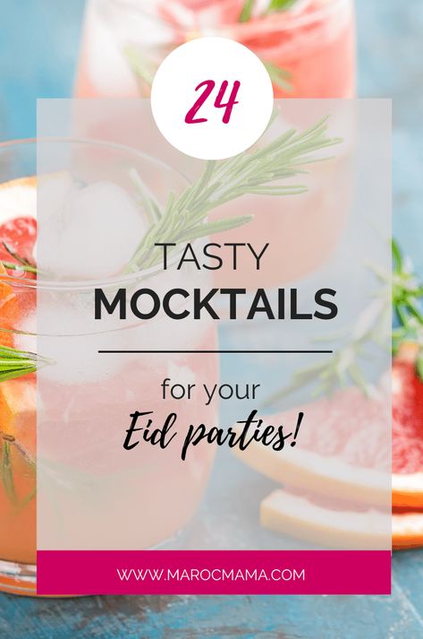 24 Mocktails for Your Eid Party! - MarocMama Eid Menu Ideas, Orange Mocktail Recipes, Shirley Temple Mocktail, Kombucha Cocktail, End Of Ramadan, Apple Cider Punch, Pineapple Mojito, Ginger Fizz, Ramadan Party