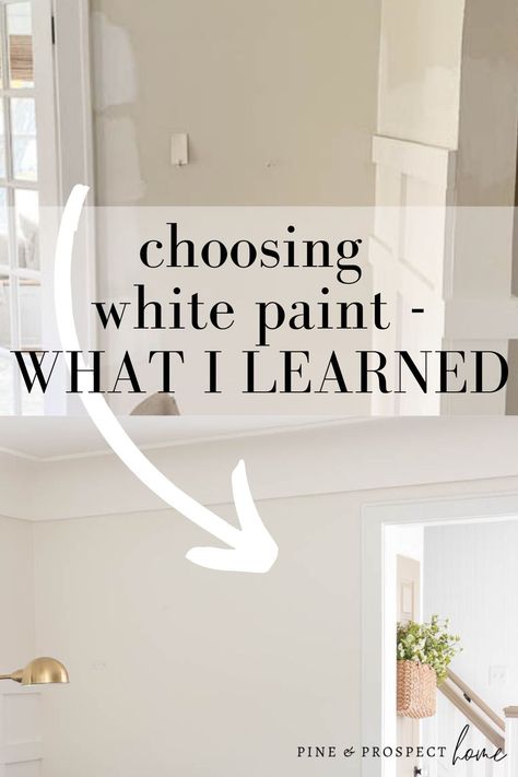 Perfect White Wall Color, Best Whole House White Paint Color, All White Paint Interior House, The Best White Paint For Walls, Different Shades Of White Paint, Different White Paint Colors, White Wall Colors Sherwin Williams, 2023 White Paint Colors, Off White Room Color