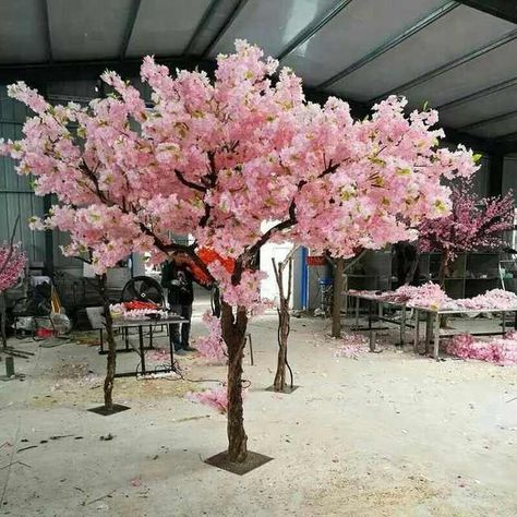 Blossom Tree Wedding, Tree Installation, Artificial Cherry Blossom Tree, Pink Blossom Tree, Church Wedding Decorations, Tree Centerpieces, Cherry Blossom Wedding, Cherry Blossom Flowers, Artificial Trees