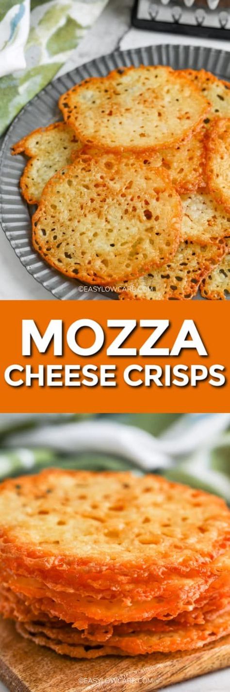 Mozzarella Chips Keto, Cheese Crisp Tostada, Mozzarella Snacks Healthy, Mozzarella Keto Recipes, Keto Recipes With Mozzarella Cheese, Mozzarella Recipes Keto, Mozerella Recipes Appetizers, Shredded Mozzarella Cheese Recipe, Keto Mozzarella Recipes