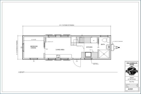 The Allagash 8x30 THOW by Tiny Homes of Maine Loft Layout, Motorhome Remodel, Tiny House Talk, Custom Floor Plans, Unique Floor Plans, Tiny House Layout, Small House Floor Plans, Tiny House Floor Plans, Living Room Partition Design