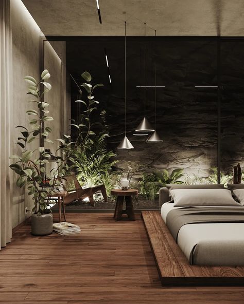 Exploring how to bring biophilic design into the bedroom, the home’s sanctuary devoted to rest and sleep... → read it on anooi.com → #BiophilicDesign #Biophilia #NatureInspiredInteriorDesign #Wellbeing #SustainableHomeDesign #SustainableHome #SustainableHomeDesignInteriors #EcoFriendlyHomeDesign #BiophilicDesignPatterns → photo credits on the blog Natural Bedroom Design, Sustainable Interior Design, Natural Bedroom, Bedroom Remodel, Luxurious Bedrooms, Decoration Design, Organic Shapes, 인테리어 디자인, Interior Architecture Design