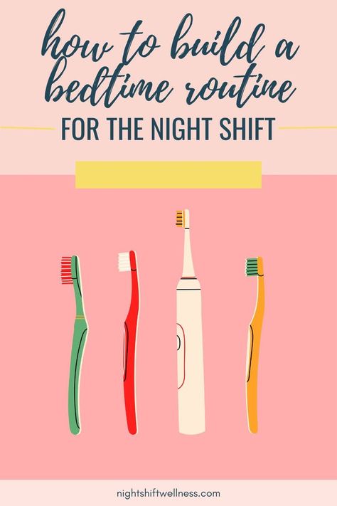 Get inspired by this helpful night shift bedtime routine inspiration. Finding a night shift sleep schedule that works for you is key to building healthy shift work habits. Following the same bedtime routine each night (or day!) can help you get the rest you need. Prepare to get inspired to transform your own night shift bedtime routine. | night shift sleep schedule tips | night shift sleep routine | night shift sleep schedule | #nightroutine #bedtimeroutine #nightnurse Nurse Night Shift Sleep Schedule, Routine Inspiration, Working Night Shift, The Night Shift, Night Shift Nurse, Night Nurse, Wellness Habits, Work Habits, Shift Work