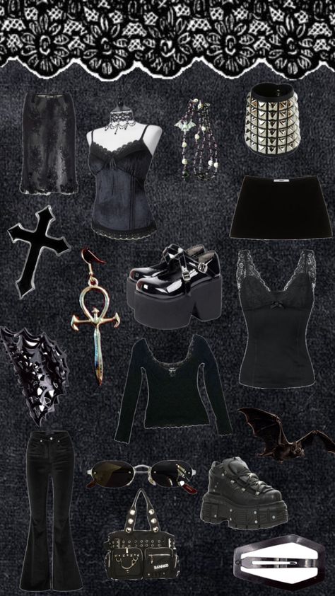 goth Goth Outfit Inspo, Witchy Outfits, Goth Fits, Goth Outfit Ideas, Downtown Outfits, Swaggy Outfits, Gothic Outfits, Goth Outfits, Alternative Outfits