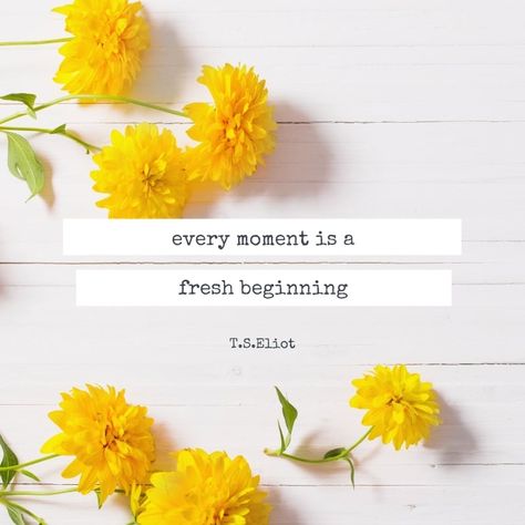 Quote - Every moment is a fresh beginning Sayings About Life, Fresh Quotes, Fresh Beginnings, No Matter What Happens, Always Believe, Life Is A Journey, Quotes About Life, Take The First Step, Getting Things Done