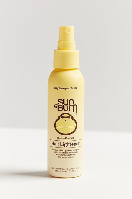 Hair Care For Blonde Hair, Sunbum Hair Lightener, Sun Hair Lightener, Sun Bum Hair Lightener Before And After, Sun In Hair Lightener Before And After, Sunbum Hair, Sun Bum Aesthetic, Sun Bum Hair Lightener, Hair Lightener Spray