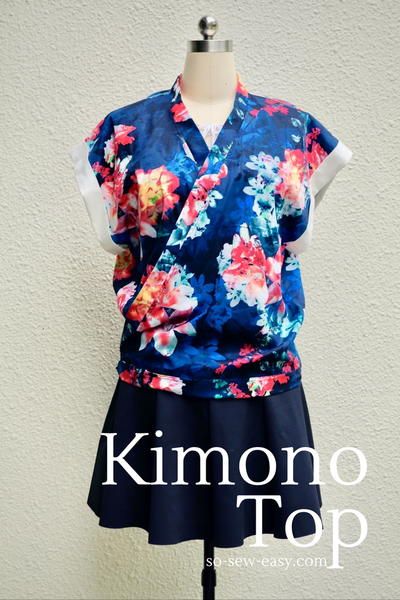 Kimono Top FREE Sewing Pattern Kimono Sewing Pattern, Sewing Tops, Kimono Design, Diy Vetement, Trendy Sewing, Make Your Own Clothes, Kimono Pattern, Top Sewing Pattern, Diy Couture