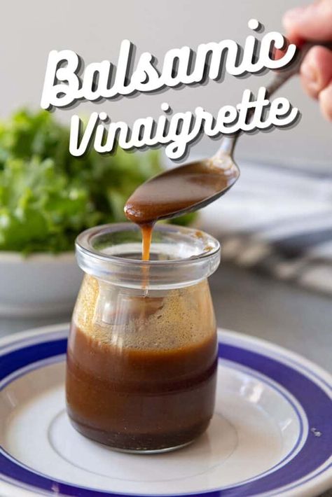 Balsamic Vinaigrette Balsamic Vinaigrette Dressing Recipe, Balsamic Vinegarette, Maple Balsamic Dressing, Balsamic Vinegar Dressing, Vinaigrette Dressing Recipe, Balsamic Vinaigrette Recipe, Homemade Balsamic Vinaigrette, Maple Balsamic, Balsamic Vinaigrette Dressing