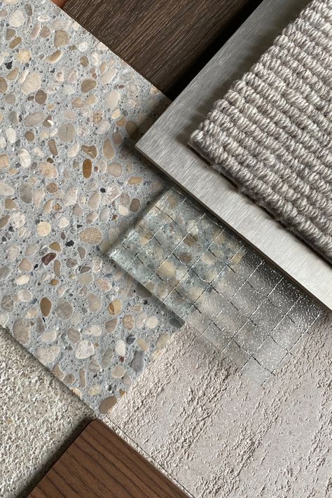 interior moodboard - concrete -carpet - texture painting Concrete Moodboard, Eco Brutalism, Brutalism Interior, Carpet Texture, Concrete Materials, Material Board, Concrete Texture, Concrete Wood, Material Palette