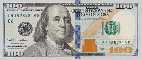 The denomination hundred dollars on isol... | Premium Photo #Freepik #photo #100-dollar #benjamin-franklin #dollar-note #money-dollars $100 Bill, Dollar Note, 100 Dollar Bill, 100 Dollar, Macro Shots, Modern Color Palette, Dollar Bill, Us Dollars, 3 D