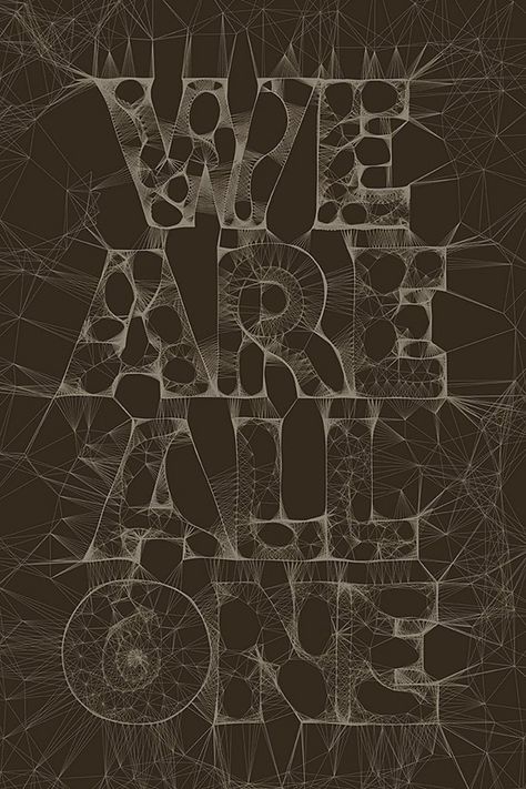 Inspiration Typographie, Creative Typography Design, Graphic Design Collection, We Are All One, Graphic Design Blog, Font Inspiration, Creative Typography, We Are The World, Typography Letters