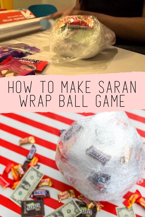 BEST Saran Wrap Ball Game (How To Play This Christmas Game Idea) - Fun Party Pop Items For Saran Wrap Ball Game, Wrap Ball Game, Saran Wrap Ball, Saran Wrap Game, Saran Wrap Ball Game, Fun Family Christmas Games, Fun Holiday Games, Christmas Party Activities, Xmas Games