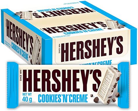 Hershey White Chocolate, Grazing Food, Hershey Cookies, American Chocolate, Cookie Crunch, Hershey Candy, White Chocolate Cookies, Crunchy Cookies, Cookies N Cream Cookies