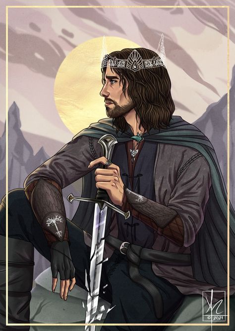 Aragorn Fanart, Aragorn Lotr, Aragorn And Arwen, Middle Earth Art, Viggo Mortensen, Into The West, Lotr Art, Tolkien Art, Ancient Sculpture