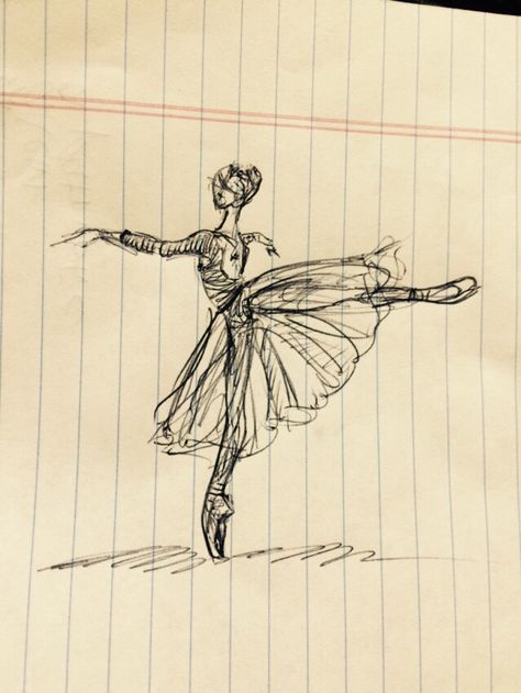 Ballet Drawings Aesthetic, Ballet Sketches Easy, Ballet Aesthetic Drawing, Ballet Art Sketch, Ballerina Drawing Sketches, Ballet Sketches, Ballet Sketch, Ballet Illustration, Ballet Journal