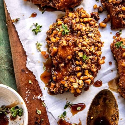 Potato Chip Chicken, Pretzel Chicken, Pretzel Crusted Chicken, Honey Mustard Pretzels, Honey Balsamic Chicken, Chicken Breast Tenderloins, Baked Pretzels, Half Baked Harvest Recipes, Chicken Baked