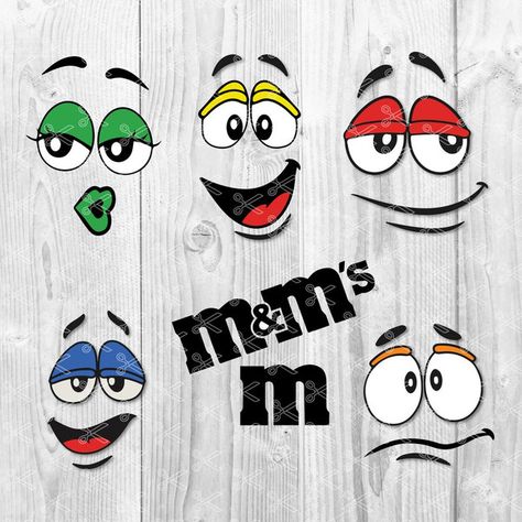 Painted M&m Rocks, M&m Faces, M&m Drawing, M M Painted Rocks, Doodle Faces, Cartoon Faces Expressions, M&m Characters, M And M, S Logo Design