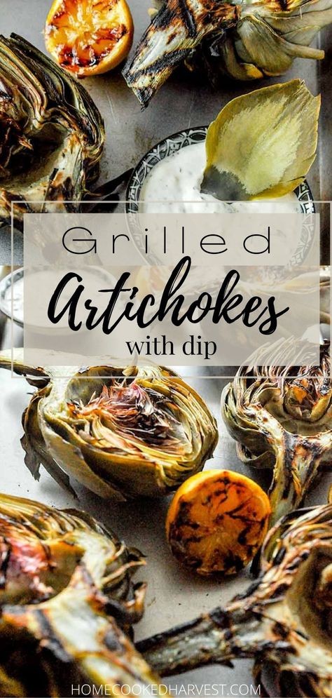 How To Cook Artichoke, Vegetarian Grilling, Grilled Artichoke, Healthy Appetizer, Artichoke Recipes, Grilled Veggies, Delicious Vegetables, Great Appetizers, Grilled Vegetables