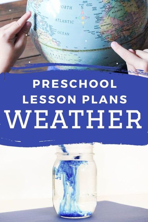 Weather Preschool, Lesson Plans For Preschool, Weather Lesson Plans, Weather Activities Preschool, Teaching Weather, Weather Lessons, Weather Activity, Preschool Weather, Social Studies Lesson Plans