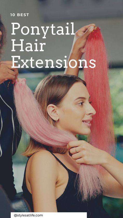 Ponytail Hair Extensions Best Ponytail Extensions, How To Add Extensions To Ponytail, Long Ponytail Hairstyles Extensions, Fake Hair Ponytail, Adding Fake Hair To Ponytail, Pony Extension Ponytail Hairstyles, Hair Extension Ponytail, Extension Ponytail, Faux Ponytail