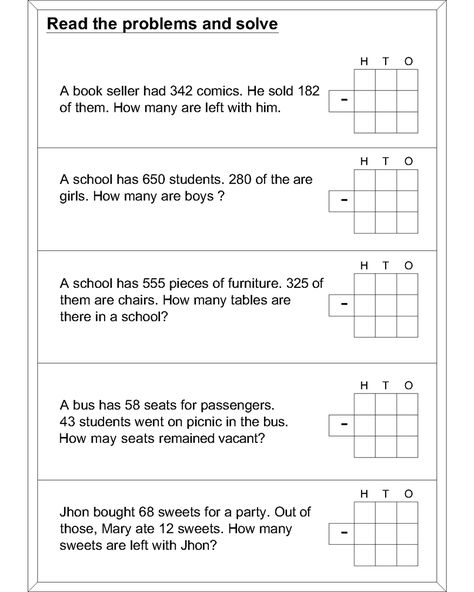 Math Subtraction worksheets Kindergarten Subtraction, Grade 2 Math, Math Worksheets For Kids, Math Subtraction Worksheets, Kindergarten Math Worksheets Addition, Mental Maths, Mental Maths Worksheets, Math Fact Worksheets, Free Printable Kindergarten